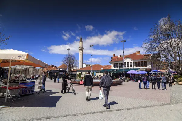 Ancien bazar turc et quartier d'Ohrid — Photo