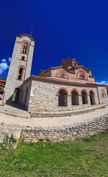 Exteriör vy av St. Panteleimon i Ohrid, Makedonien. — Stockfoto