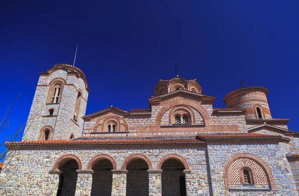 Vista exterior de St. Panteleimon en Ohrid, Macedonia . — Foto de Stock