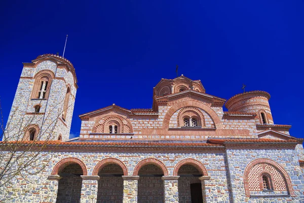 Exteriör vy av St. Panteleimon i Ohrid, Makedonien. — Stockfoto