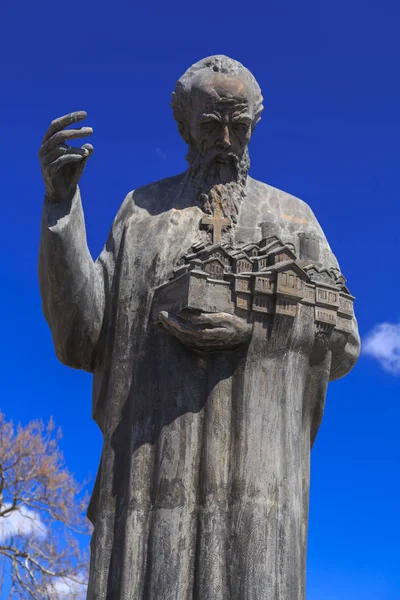 Escultura de bronze de St. Kliment Ohridski — Fotografia de Stock