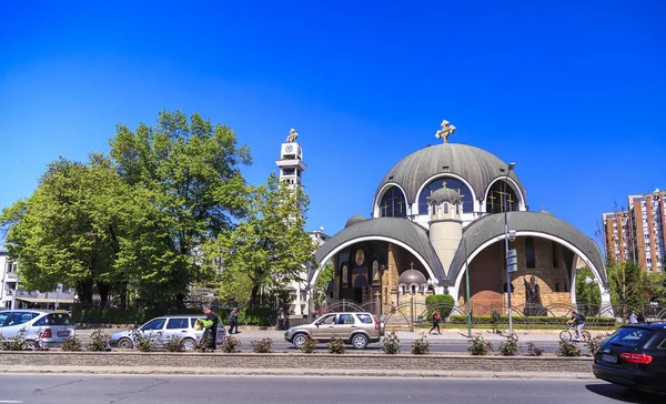 St. Clement Ohri veya Kliment Ohridski kilise Üsküp ' — Stok fotoğraf