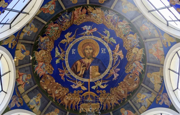 St. Clement Ohrid nebo Kliment Ohridski církev v Skopje — Stock fotografie