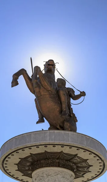 Monumento di Alessandro Magno, Skopje — Foto Stock