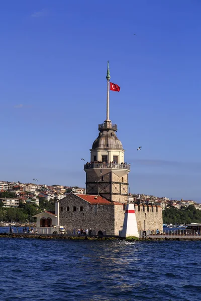 Istanbul Türkei Mai 2017 Der Mädchenturm Türkisch Kiz Kulesi Auch — Stockfoto