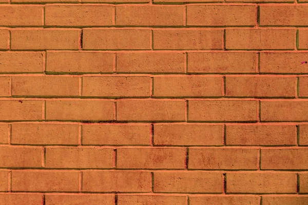 Mur en brique peinte orange — Photo