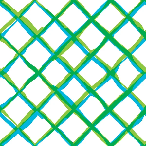 Diagonala korset brush strokes sömlösa mönster — Stock vektor