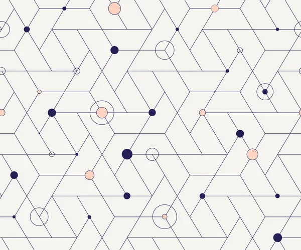 几何立方网格无缝模式 — 图库矢量图片