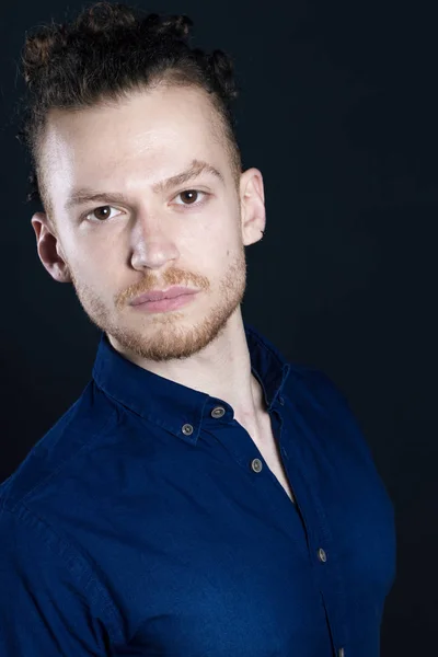 Young ginger man studio portrait — Stock Photo, Image