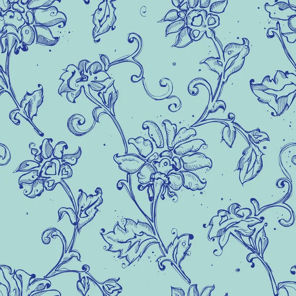 Sketchy Drawing Floral Seamless Pattern Stock Images Page Everypixel