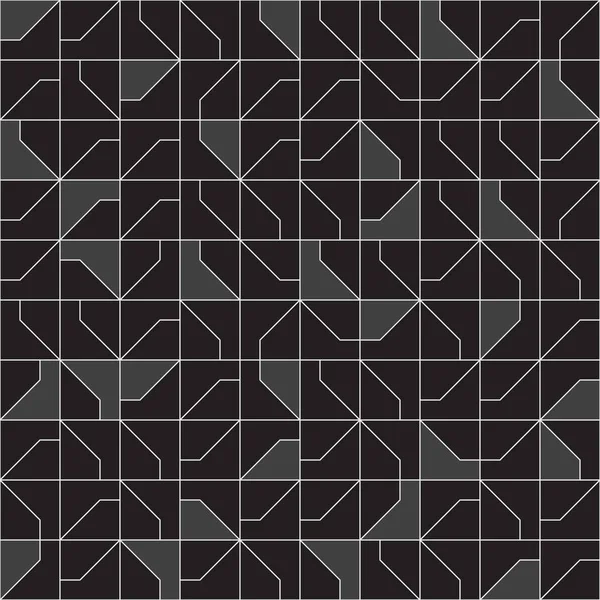 抽象现代风格的几何瓷砖无缝图案 — 图库矢量图片