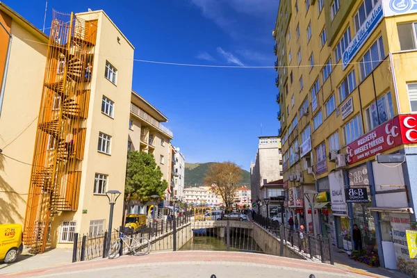 Vista de Gemlik cidade perto da cidade de Bursa, Turquia — Fotografia de Stock