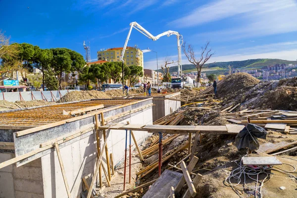 Construction in Gemlik town near Bursa city, Turkey — Stock Photo, Image