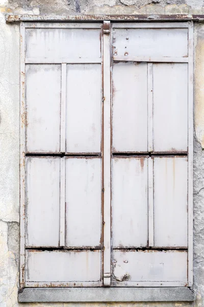 Closed industrial metal windows — Stock Photo, Image