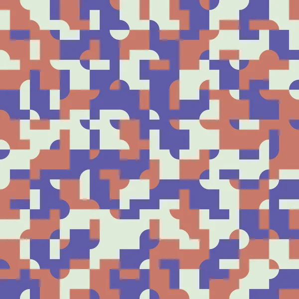 Design de padrão sem costura abstrato com formas geométricas em azulejos — Vetor de Stock