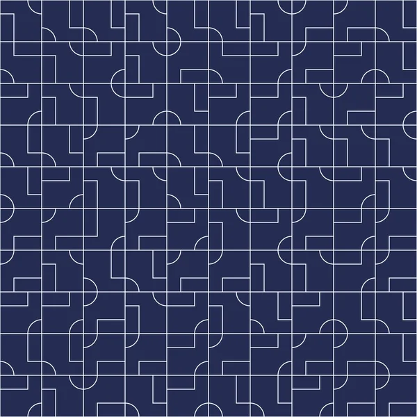具有平铺几何形状的无缝图案设计 — 图库矢量图片