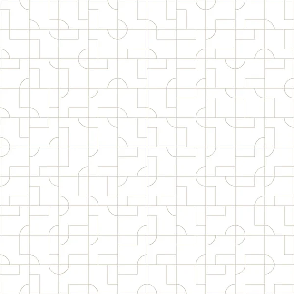 Design de padrão sem costura abstrato com formas geométricas em azulejos —  Vetores de Stock