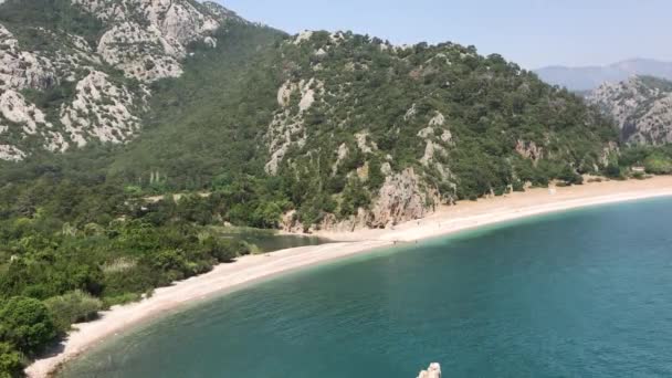 オリンポス トルコ アンタルヤ県の地中海の海岸からの眺め — ストック動画