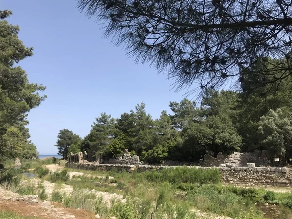 Vue Depuis Olympos Côte Méditerranéenne Turquie Province Antalya — Photo