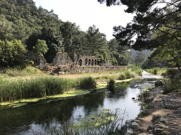 Pohled Olympos Středomořské Pobřeží Turecka Antalyjská Provincie — Stock fotografie