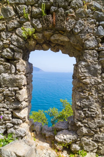 Olympos Türkiye Antalya Akdeniz Sahil Görüntülemek — Stok fotoğraf