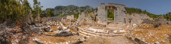 Olympos Turcja Kwietnia 2018 Ruiny Olympos Ancient Witryny Antalya Turcja — Zdjęcie stockowe