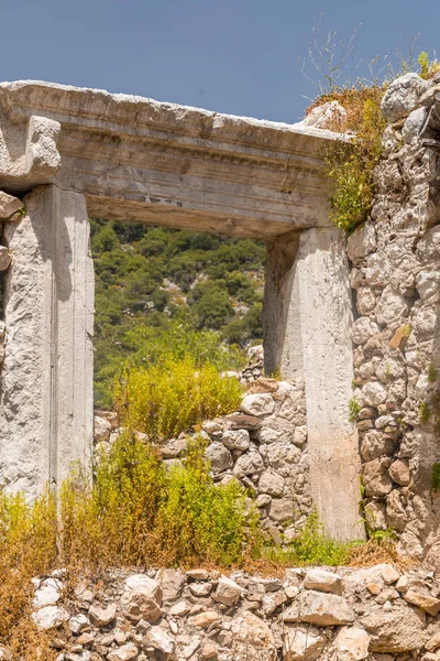 Olympos Antik Sitesi Antalya Türkiye Kalıntıları Antik Uygarlık Akdeniz Kıyısında — Stok fotoğraf