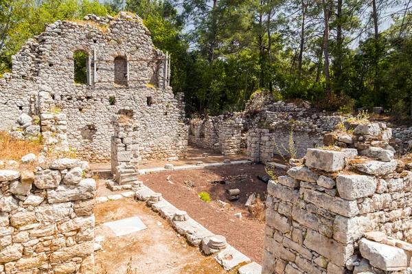 Ruinas Del Sitio Antiguo Olympos Antalya Turquía Antigua Civilización Fue — Foto de Stock