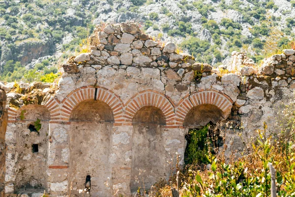Ruinen Der Antiken Stätte Olympos Antalya Türkei Die Antike Zivilisation Stockbild
