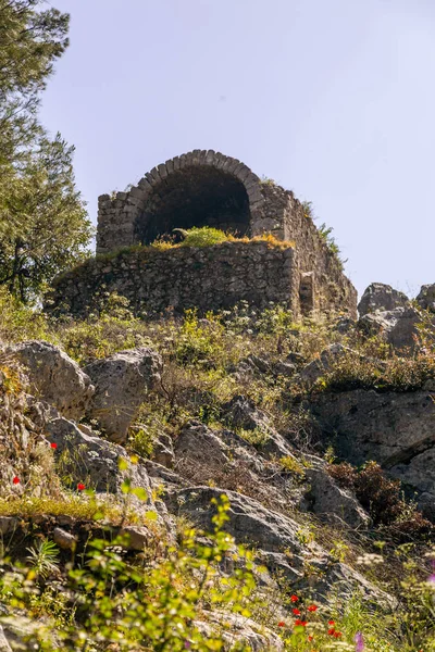 Túmulo Rei Sarcófago Olympos Sítio Antigo Antalya Turquia Civilização Antiga — Fotografia de Stock