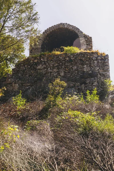 国王的坟墓 石棺在 Olympos 古遗址在土耳其安塔利亚 古代文明建在地中海沿岸 — 图库照片