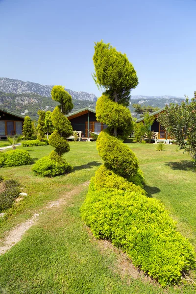 Turystyczne bongalow resort w Çıralı, Antalya — Zdjęcie stockowe