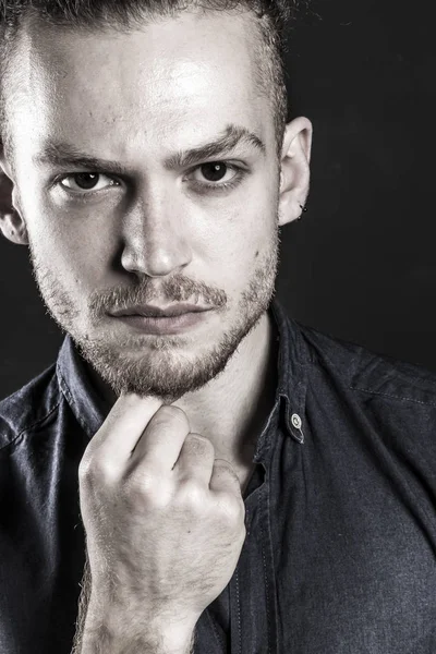 Young ginger man studio portrait — Stock Photo, Image