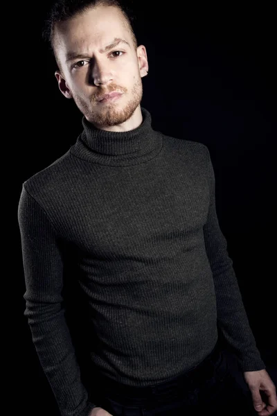 Young ginger man studio portrait — Stock Photo, Image