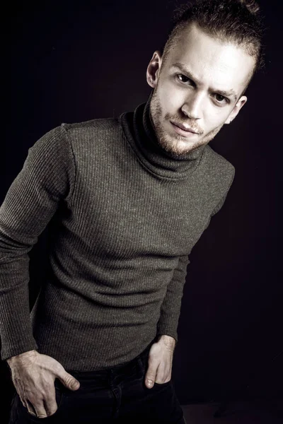 Young ginger man studio portrait — Stock Photo, Image