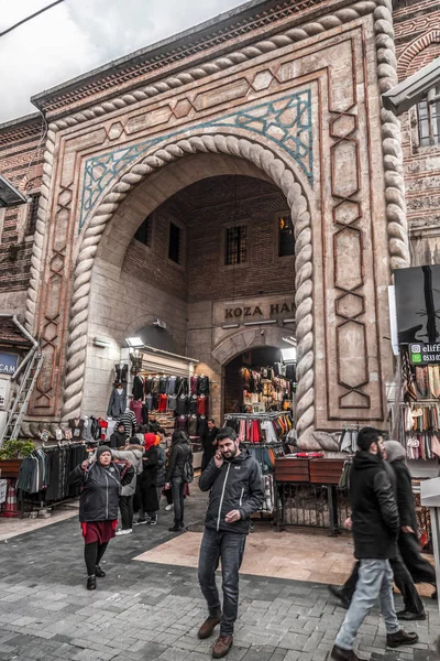 Il mercato del bozzolo a Bursa, Turchia — Foto Stock