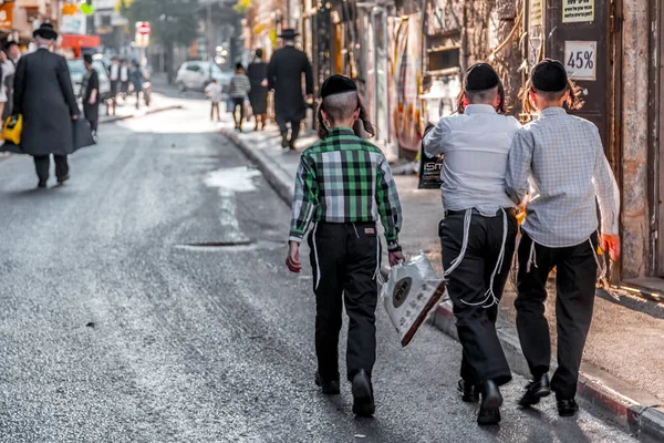 Mea Shearim Straten in Jeruzalem — Stockfoto