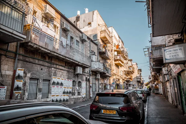 Mea Shearim Ulice v Jeruzalémě — Stock fotografie