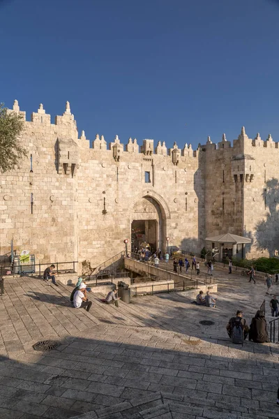 Puerta de Damasco en Jerusalén — Foto de Stock