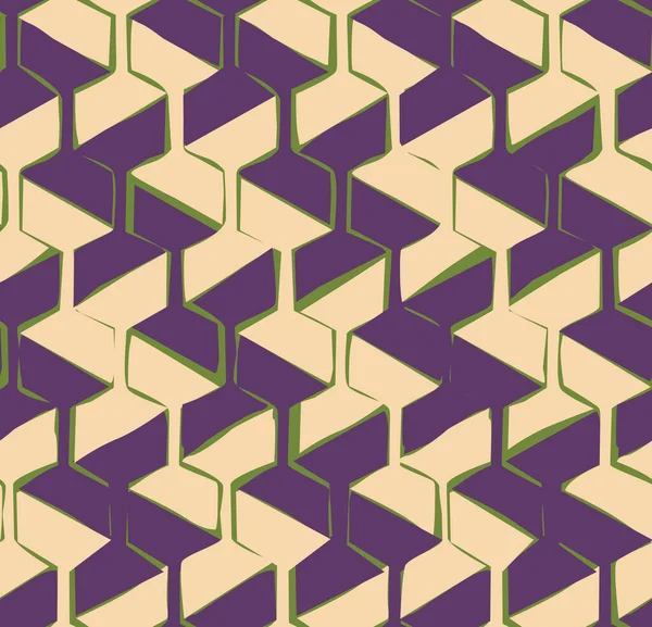 Motif Vectoriel Sans Couture Avec Des Formes Tissées Hexagonales Fond — Image vectorielle