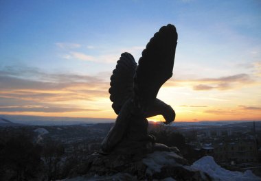 Kartal. Pyatigorsk amblemi. Kuzey Kafkasya yerler