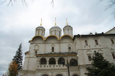 Moskova Kremlin kale ve Kremlin katedral içinde bir sonbahar t