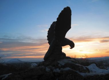 Kartal. Pyatigorsk amblemi. Kuzey Kafkasya yerler