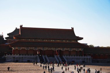 Pekin Çin Yasak Şehir tapınaklar