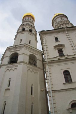 Moskova Kremlin kale ve Kremlin katedral bir sonbahar zaman içinde