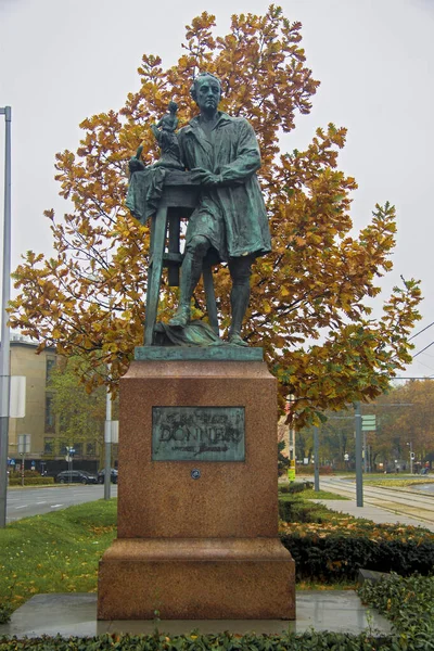 Скульптура Георга Рафаэля Доннера в Вене — стоковое фото