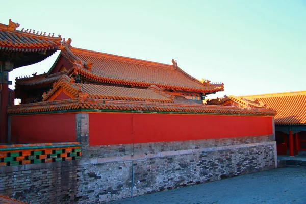 Los Templos Ciudad Prohibida Beijing República China — Foto de Stock