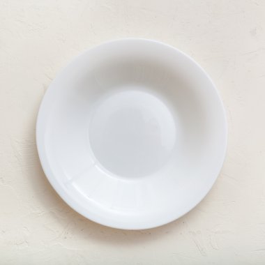 Sıva üzerine beyaz derin plaka Üstten Görünüm