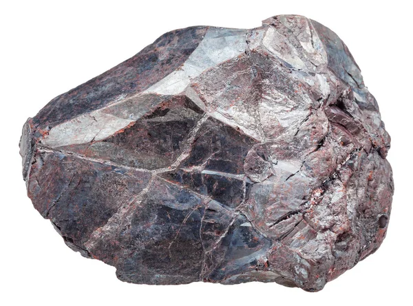 Roca hematita (mineral de hierro, hematita) aislada — Foto de Stock