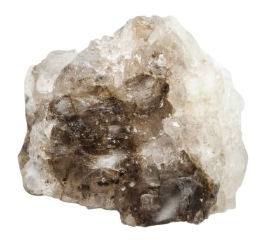 taş izole kristal halite (kaya tuzu)